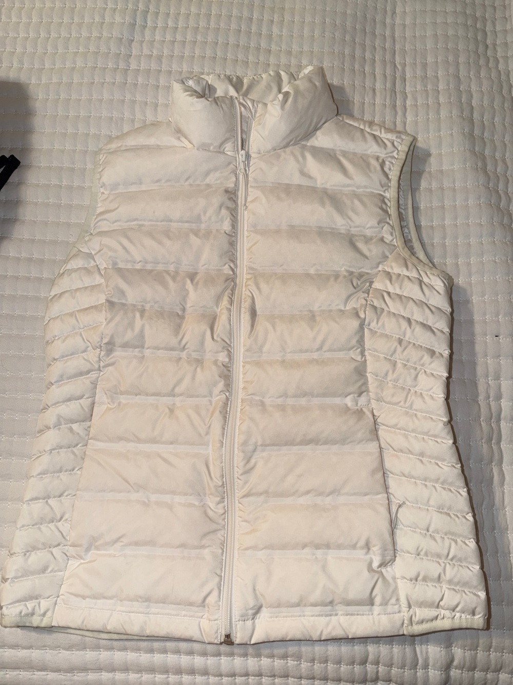 Columbia White Quilted Puffer Vest